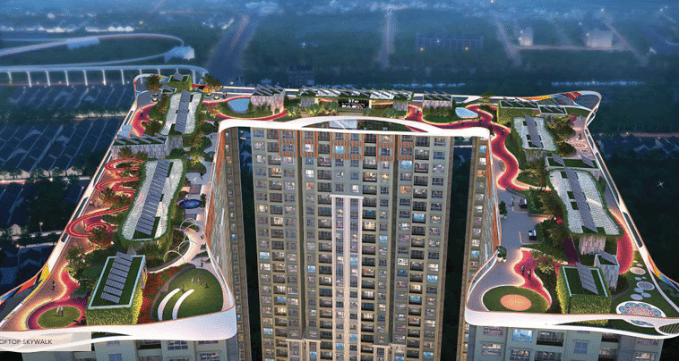 Sky rooftop amenities